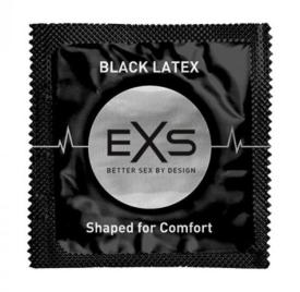 Køb EXS Black Latex Kondomer - 10 stk. her