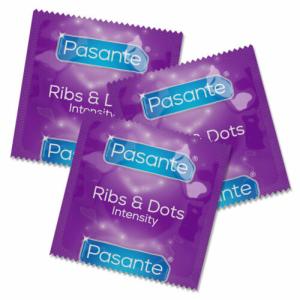 Pasante Kondomer Ribs & Dots - 12 stk.